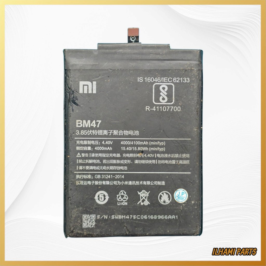 BATTERY / BATERAI BM47 BM 47 XIAOMI REDMI 4X 3X 3 PRO [ORI COPOTAN TESTED]