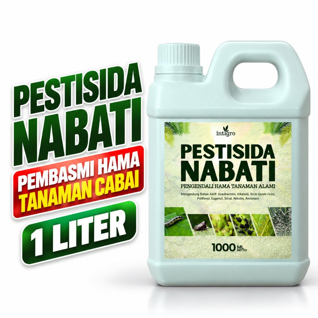 Pestisida Nabati Organik 4in1 Untuk Cabai 1L Pembasmi Hama Tanaman Cabe Kutu Kebul Thrips Layu Patek