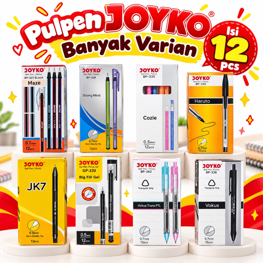PULPEN JOYKO 1 KOTAK 12 PCS
