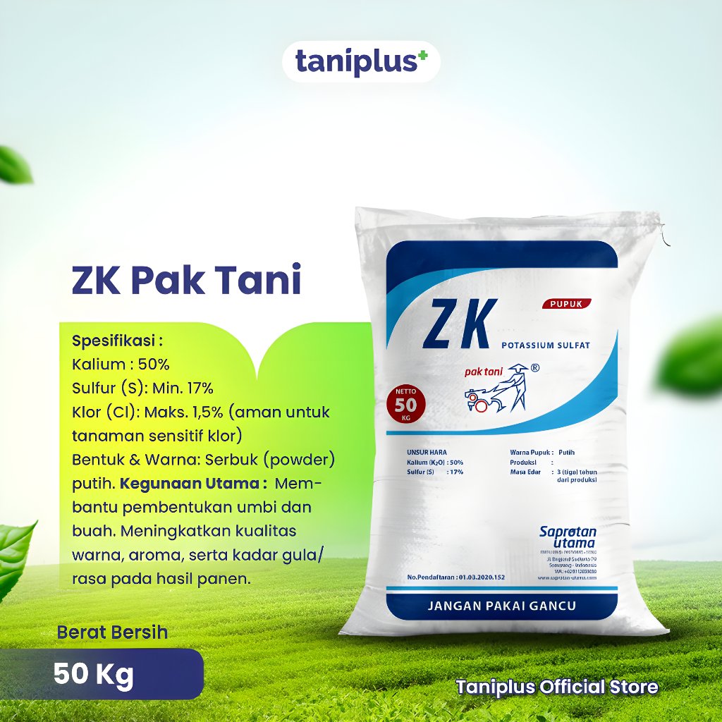 ZK Pak Tani 50 Kg - Pupuk Anorganik