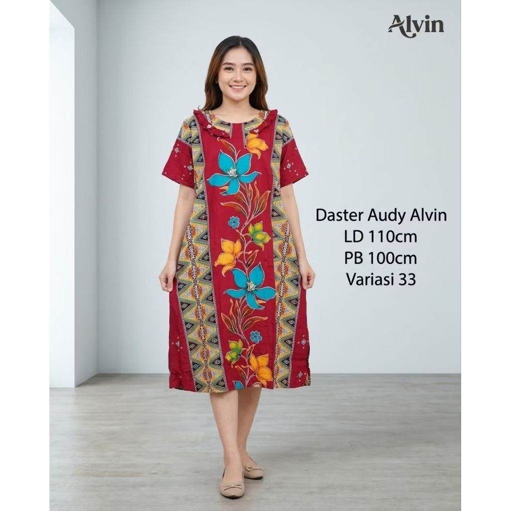 Daster Audy Lengan Pendek Dari Batik Alvin (Audy)