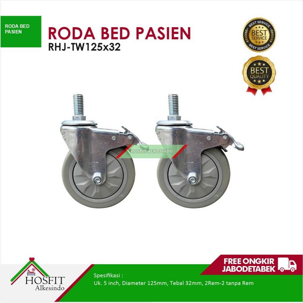Roda Bed Pasien RHJ-TW 125x32