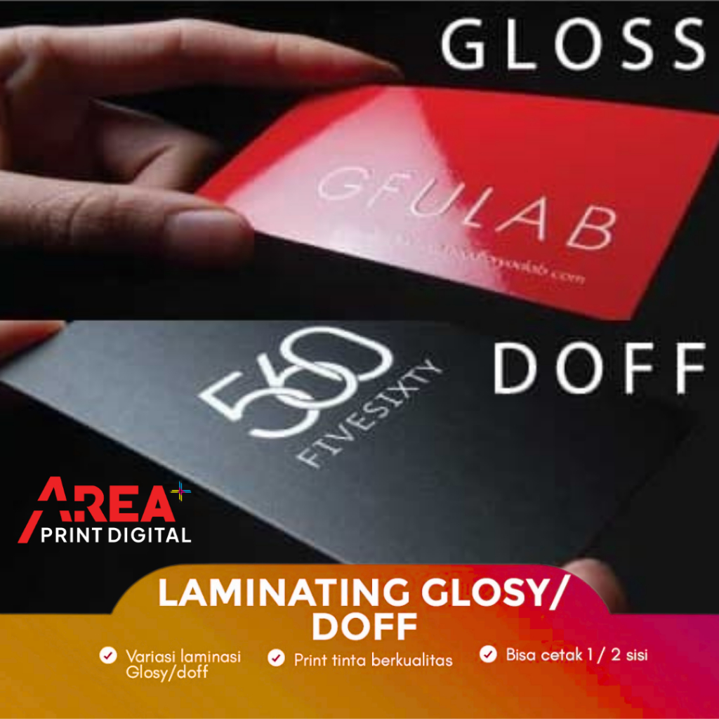 

Laminasi Glossy Doff Tebal A3 A4 Satu Sisi Dua Sisi