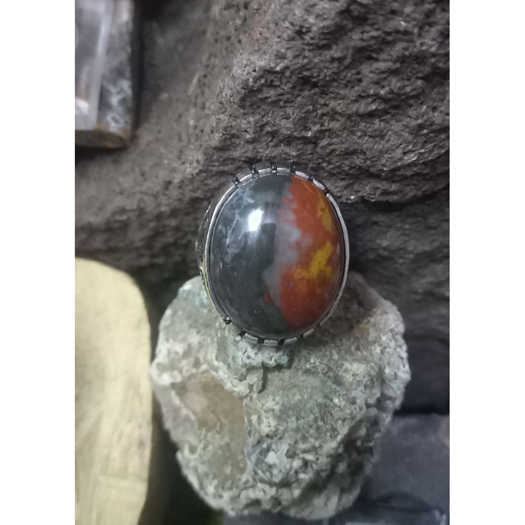 Cincin natural batu panca warna