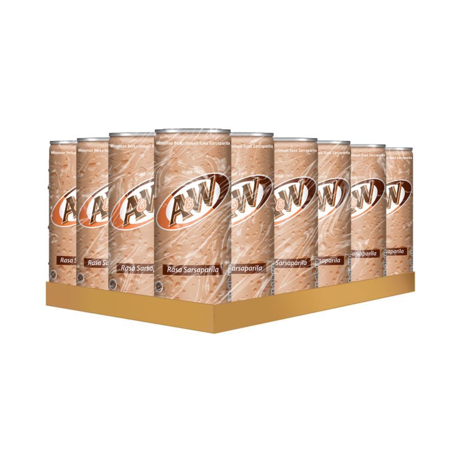 

1 DUS A&W Sarsaparila Can Dus 250 ml 24 pcs