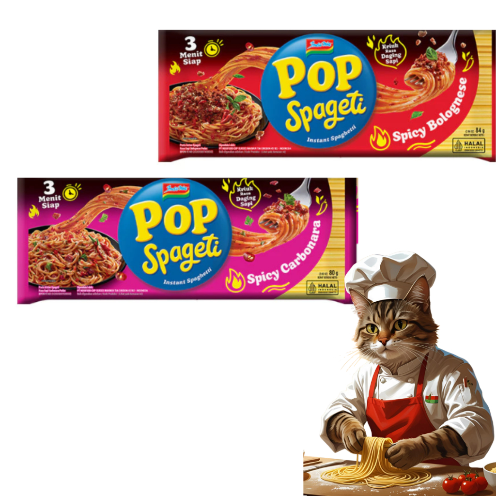

INDOMIE POP SPAGETI CARBONARA DAN BOLOGHNESE BY~Faya Store~
