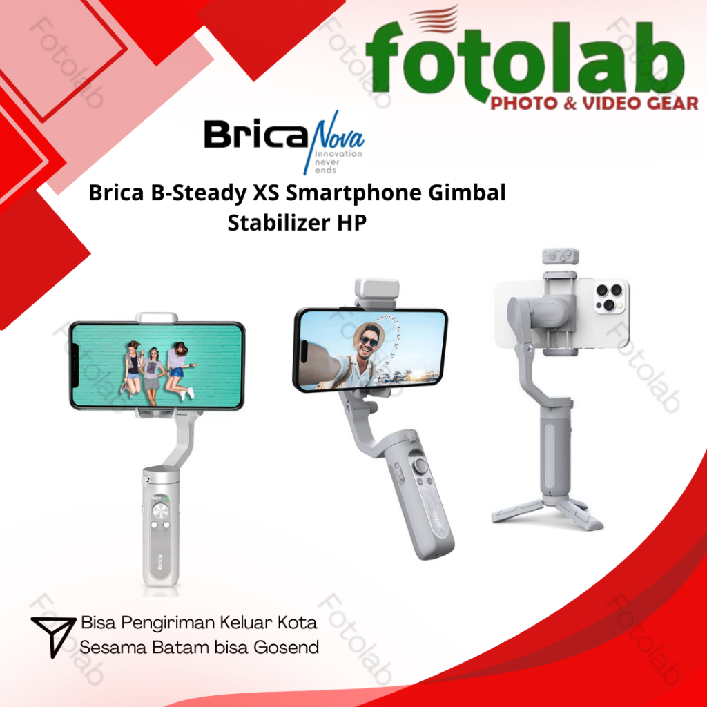 Gimbal Brica B-Steady XS Ultralight Smartphone Gimbal + Kit - Bergaransi