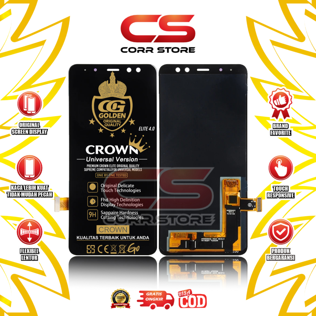 LCD TOUCHSCREEN SAMSUNG GALAXY A8 2018 / A530 / A530F / A530K ORIGINAL FULLSET COMPLETE