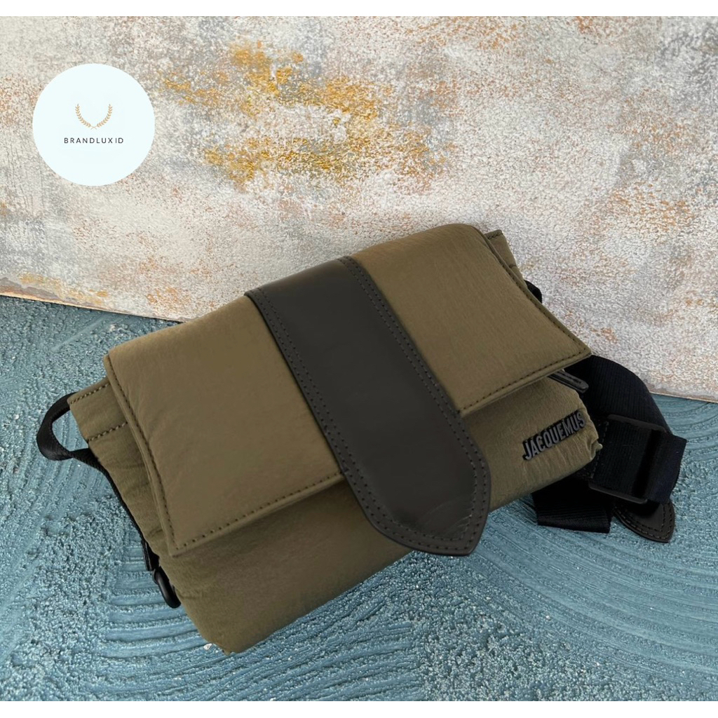 Jacquemus Le Petite Messenger Bambino Black & Khaki