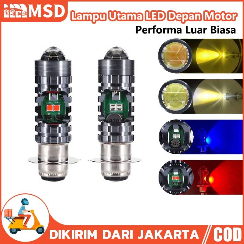 Lampu Utama Depan Motor LED H6 lampu motor led super terang lampu h6 laser hi lo lampu utama lampu d