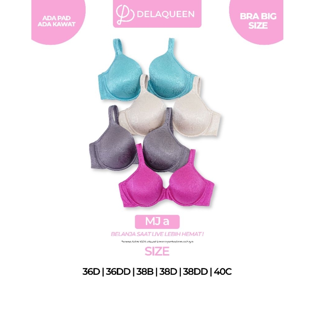 Delaqueen | Bra Big Size Bra Jumbo Bh Big Size 36D 36DD 38B 38D 38DD 40C MJ