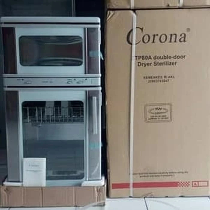 CORONA - Sterilisator Kering 2 Pintu / Sterilizer Alat Medis Instrumen Medis Corona ZTP80A