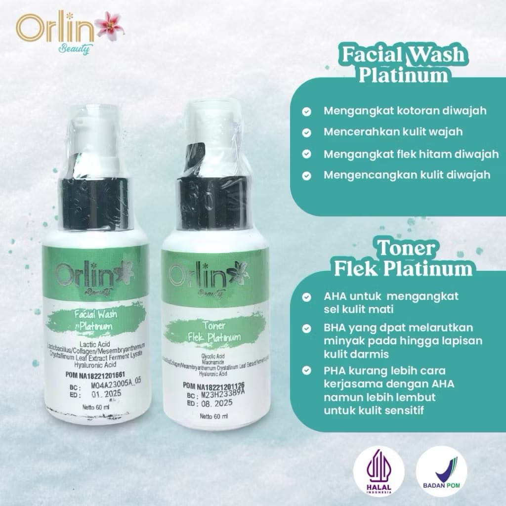 Orlin beauty Paket BUDHING Facial Wash Flek Orlin Beauty & Toner Flek Platinum Orlin beauty