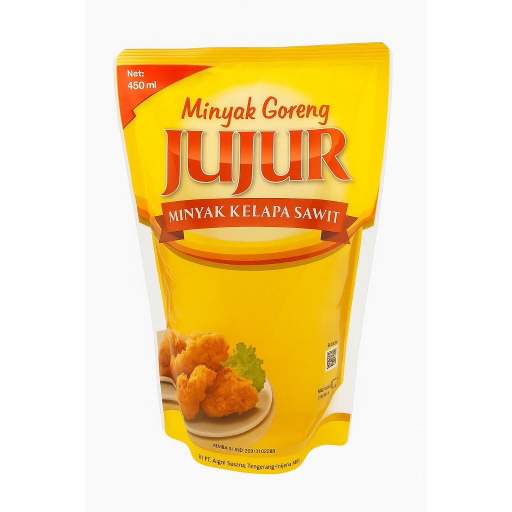 

Minyak Goreng Jujur Pouch 450 ML / Minyak Goreng Refill / Minyak Goreng Kelapa Sawit
