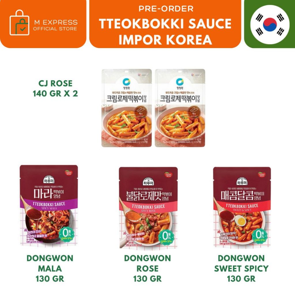 

[M EXPRESS] CJ & Dongwon tteokbokki sauce - saus topokki korea