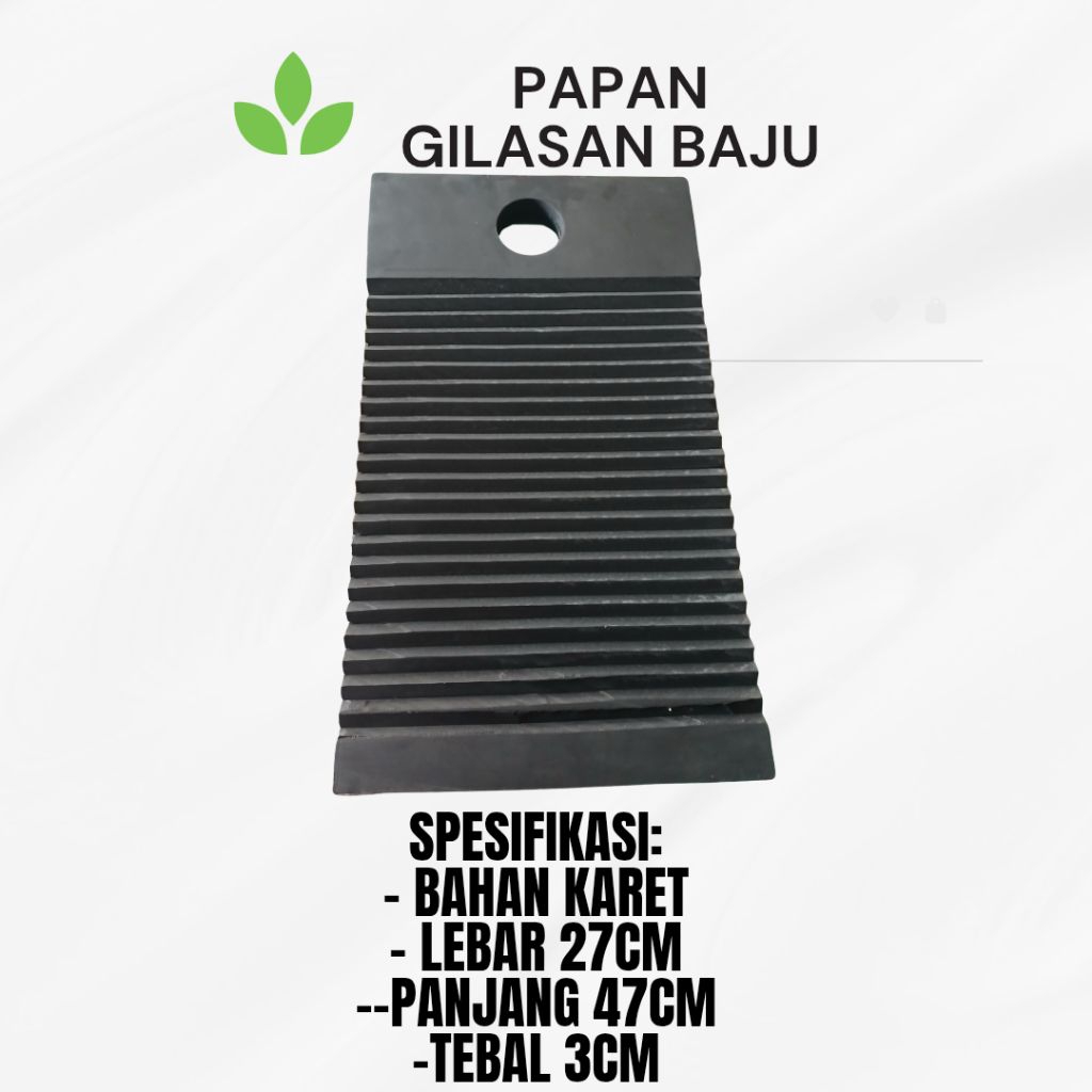 Papan gilesan baju bahan karet / gilasan baju karet tebal / papan gilasan baju
