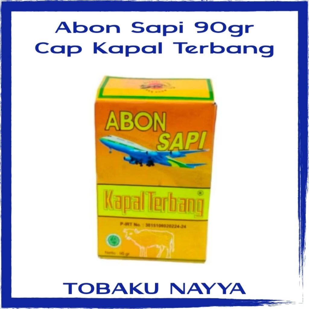 

Abon Sapi - Abon Sapi 90gr Cap Kapal Terbang