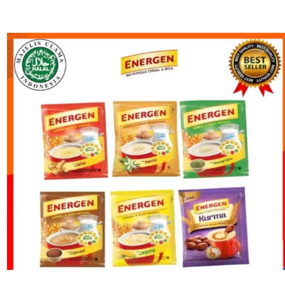 

Energen Sereal @ 35 gr Isi 10 PCS