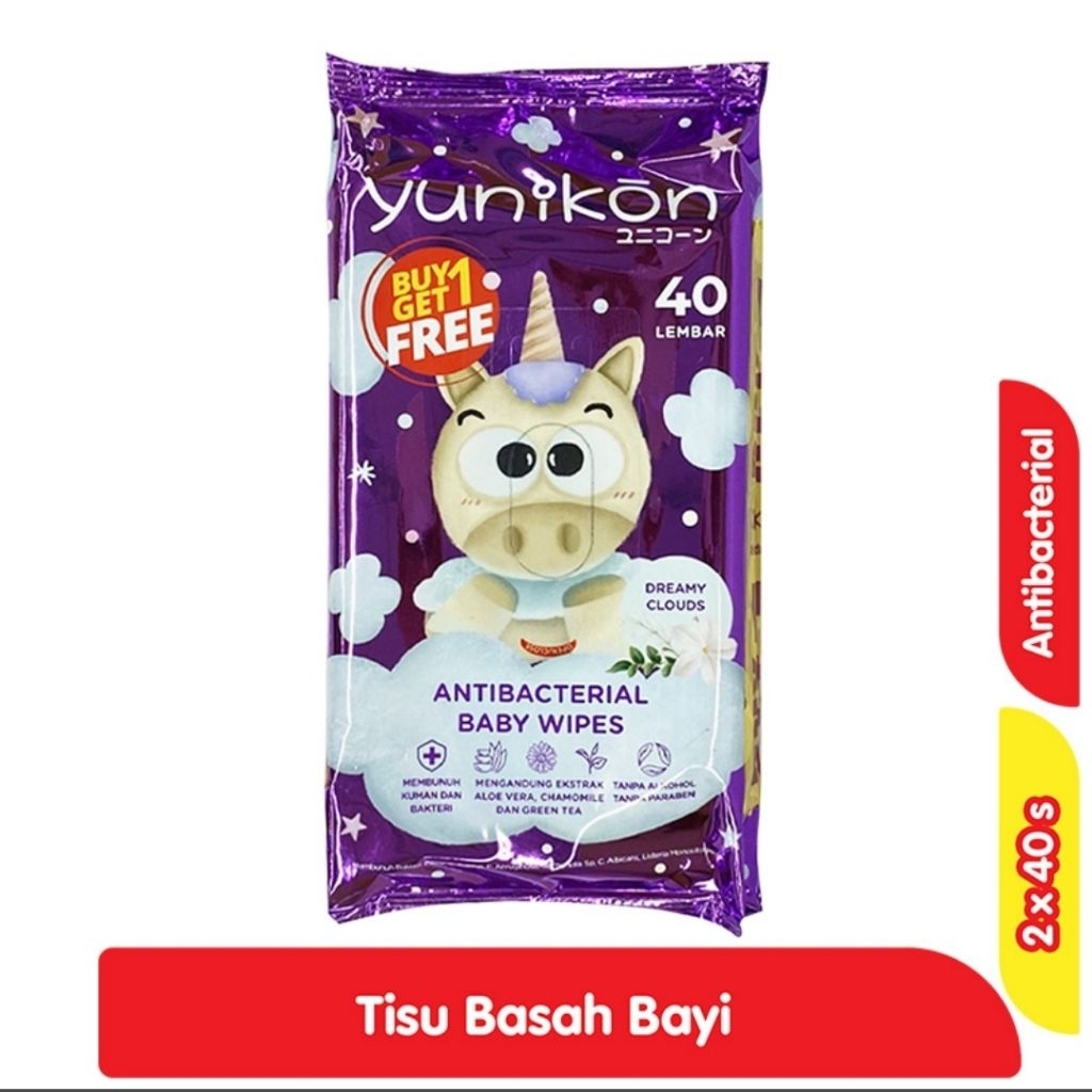 Yunikon Tisu Basah Bayi, Tisu Basah Bayi Antibakteri, Tisu Basah Bayi Tangan Dan Mulut, Tisu Basah B