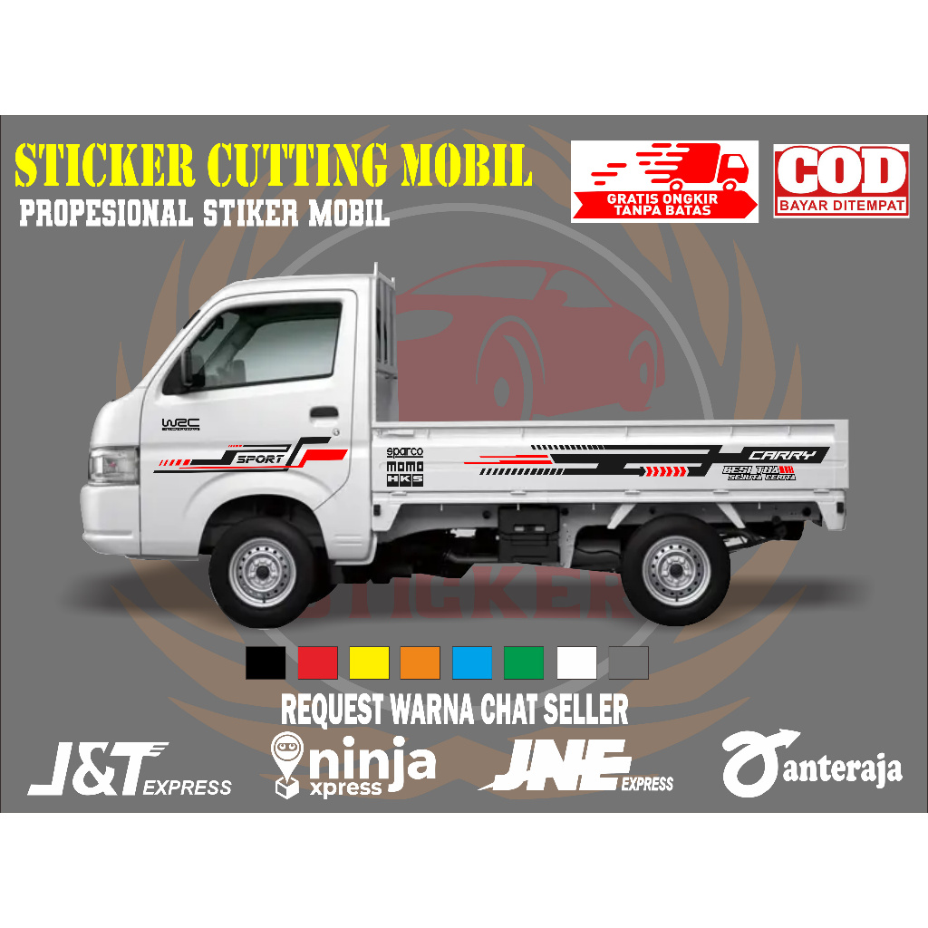 sticker mobil carry sticker mobil suzuki carry sticker mobil carry keren motif variasi body mobil