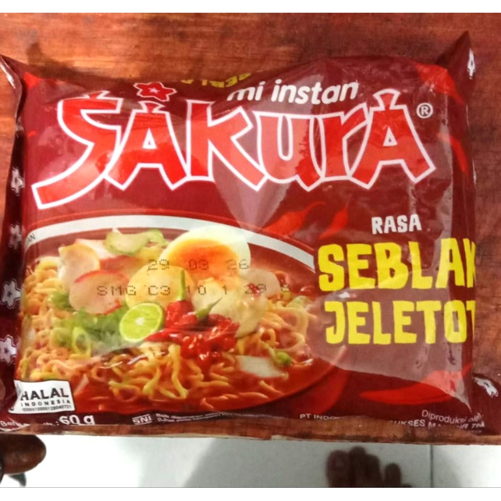

mie sakura 60 gram rasa seblak jeletot dan original 60gram
