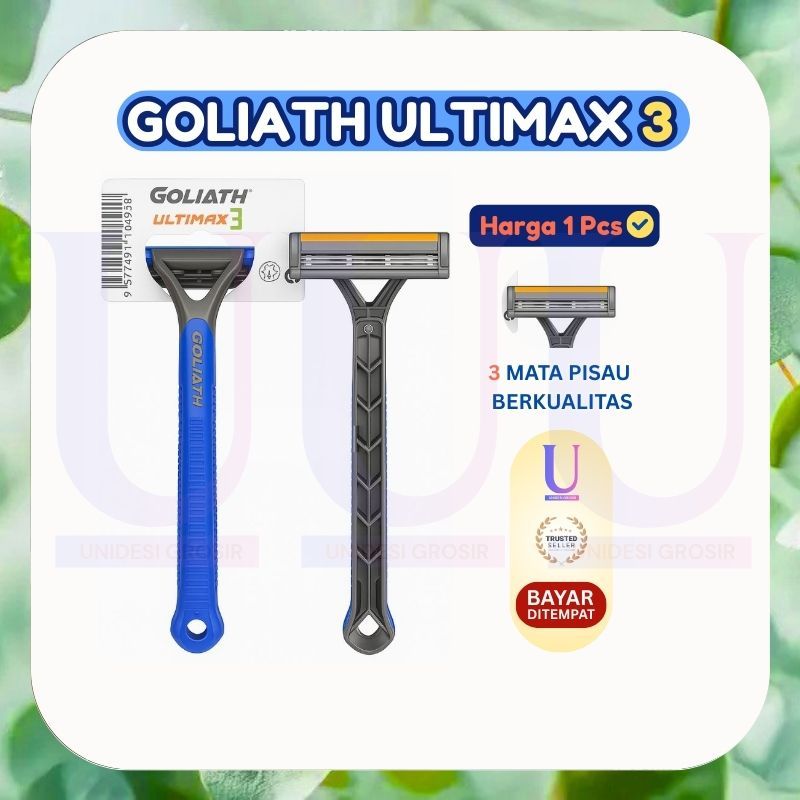 Pisau Cukur Kumis Jenggot VOXY Goliath Ultimax 3 [] harga 1 PCS []  Triple Blade Anti Karat [] UDS