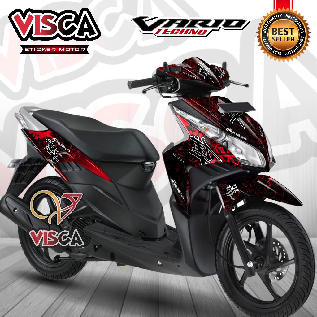 Decal Vario 110 Techno Full Body Stiker Vario 110 Techno Full Body Striping Vario 110 Techno Variasi
