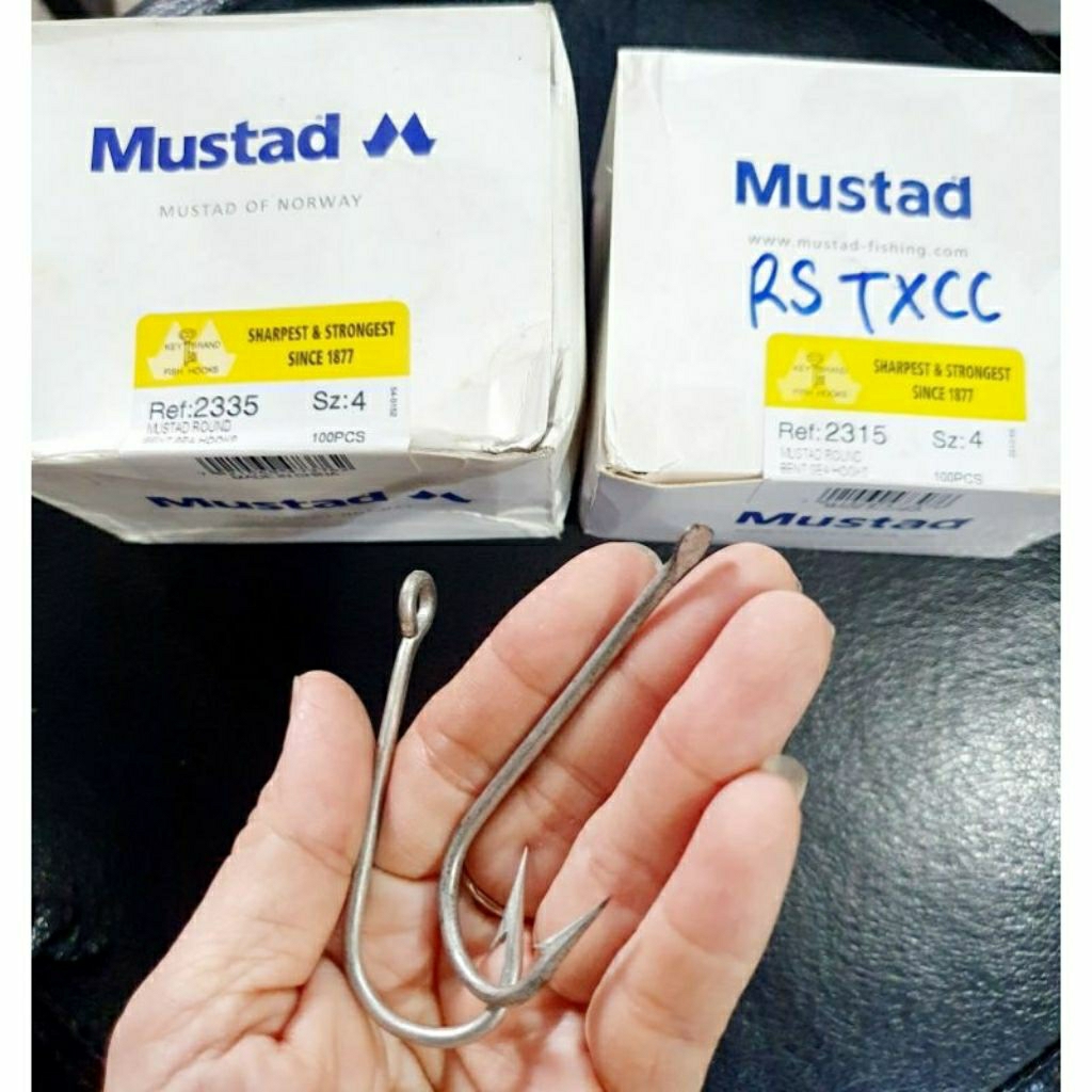 MATA KAIL PANCING MUSTAD JINDO 2335 2315 NO. 7 dijual perkotak 100 pcs / PANCING CAP