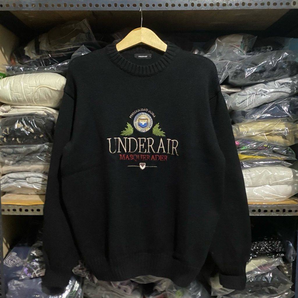 Underair Kr Knit Hitam Size L 67x56