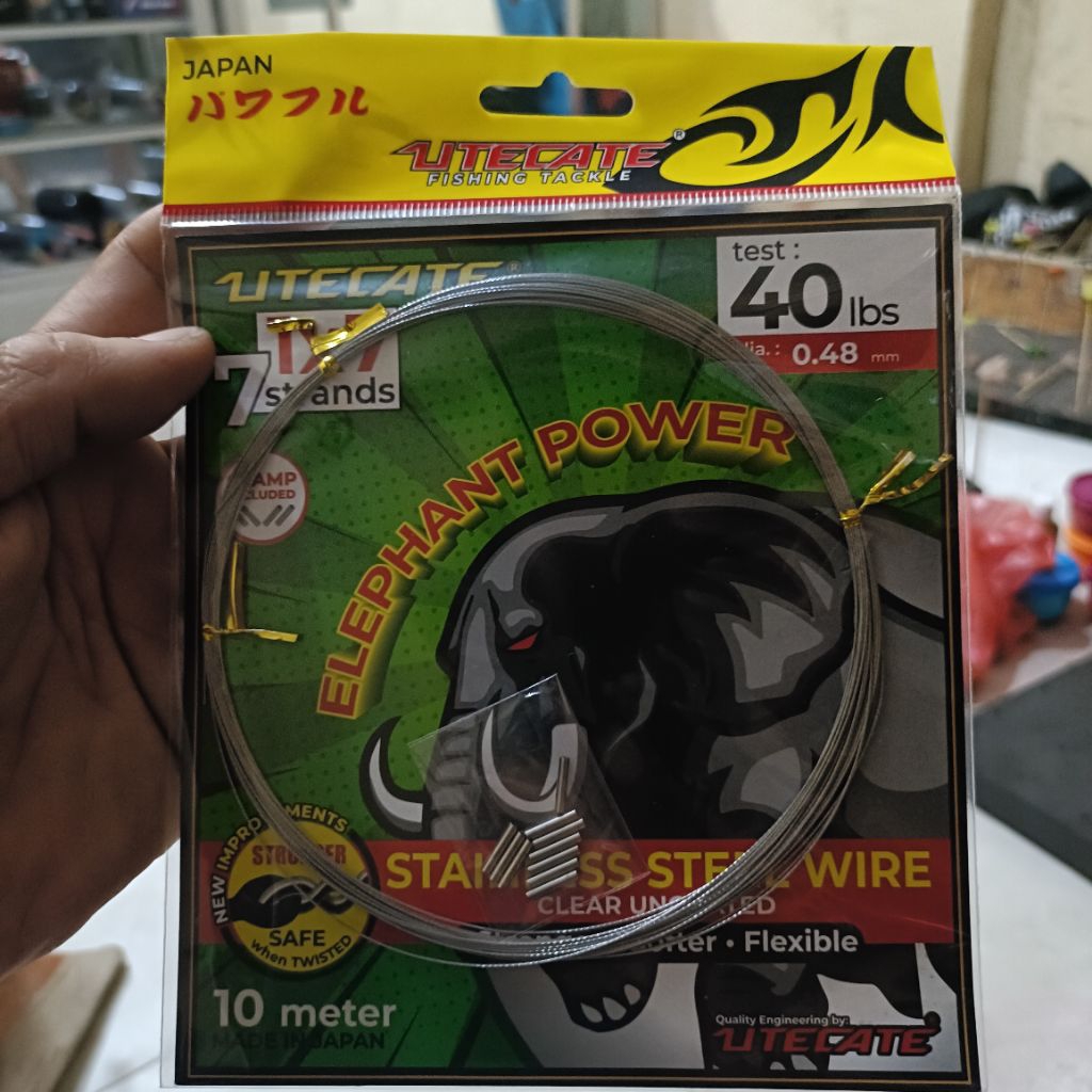 WERE LEADER/SELING/KAWAT NEKLIN UTECATE PANJANG 10M INCLUDE CLAMP