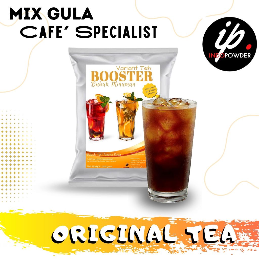 

Indopowder - Bubuk Es TEH ORIGINAL 1Kg Untuk Cafe, Waralaba, Resto dan Usaha Minuman Kekinian