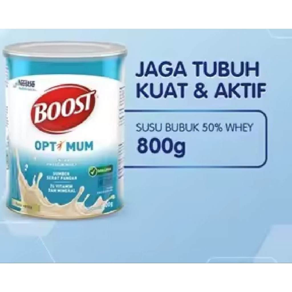 

SUSU NESTLE BOOST OPTIMUM 800GR GROSIRAN SUPLEMEN