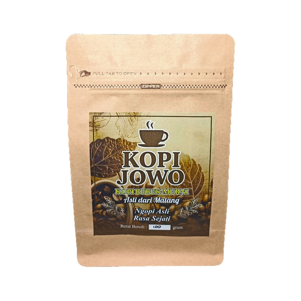 

Kopi Bubuk Murni Asli - 100g Tanpa Campuran, Rasa Autentik Jawa, Dari Malang