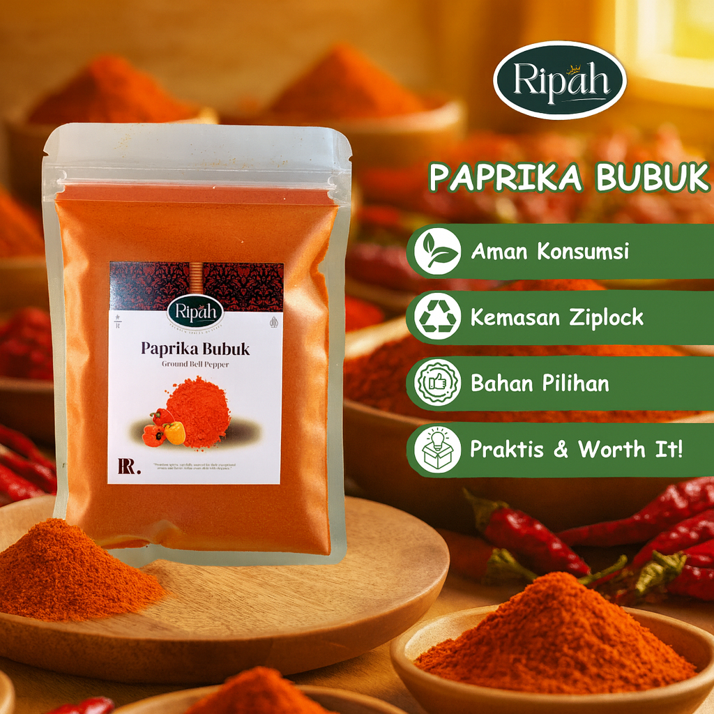 

40gr Paprika Bubuk / Ground Paprika / Ripah Rempah PREMIUM QUALITY