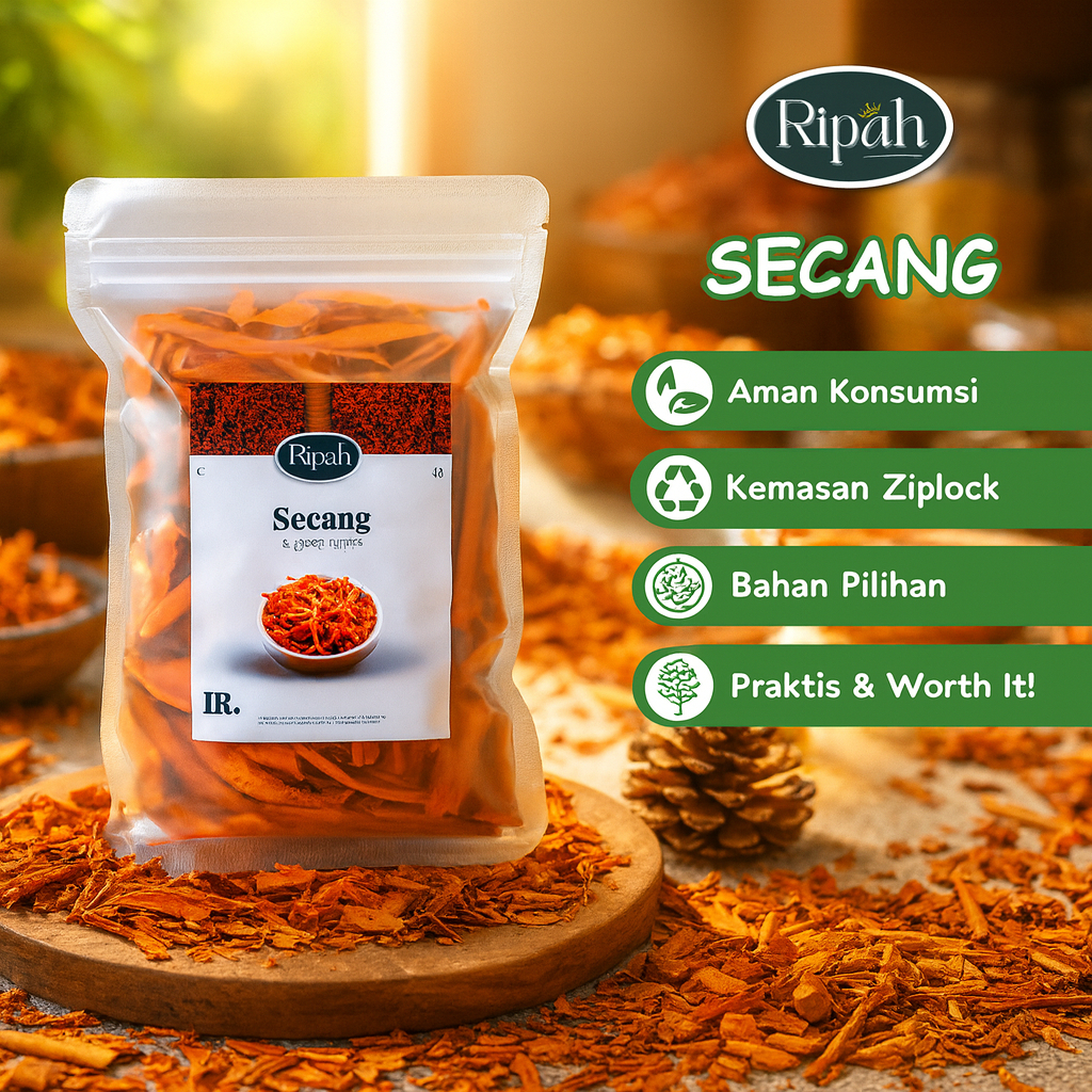 

75gr Kayu Secang Sappan Wood 100% Ripah Rempah PREMIUM QUALITY