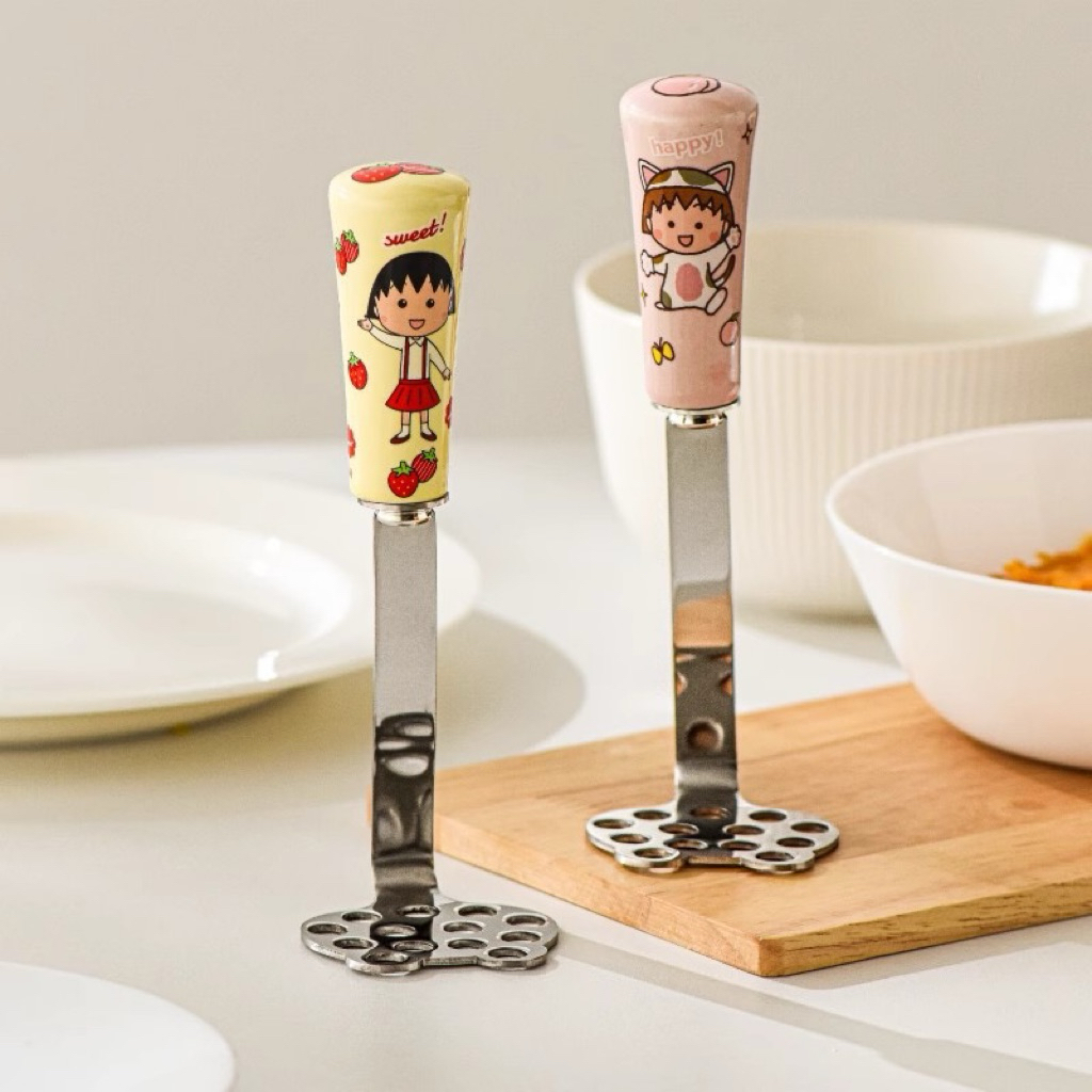 QueenStuff - Alat Penghancur Kentang Masher Mpasi Stainless Potato Presser