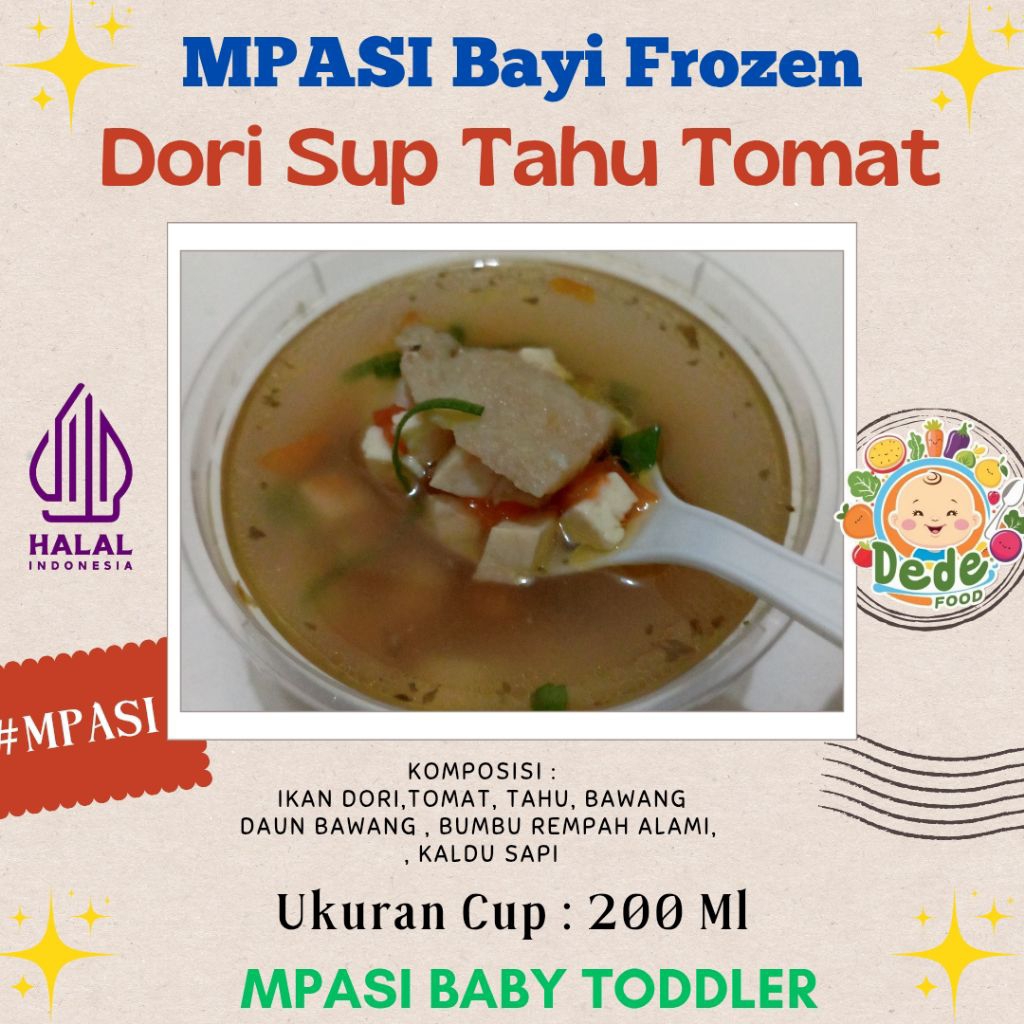 

Dori sup tomat tahu (Mpasi Bayi dan balita) Frozen