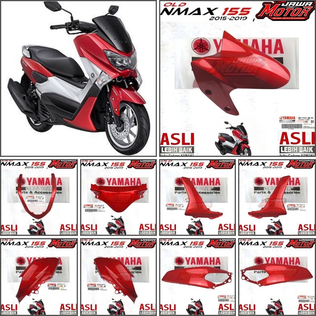 BODY HALUS SATUAN NMAX OLD 155 MERAH GLOSSY ORIGINAL YAMAHA
