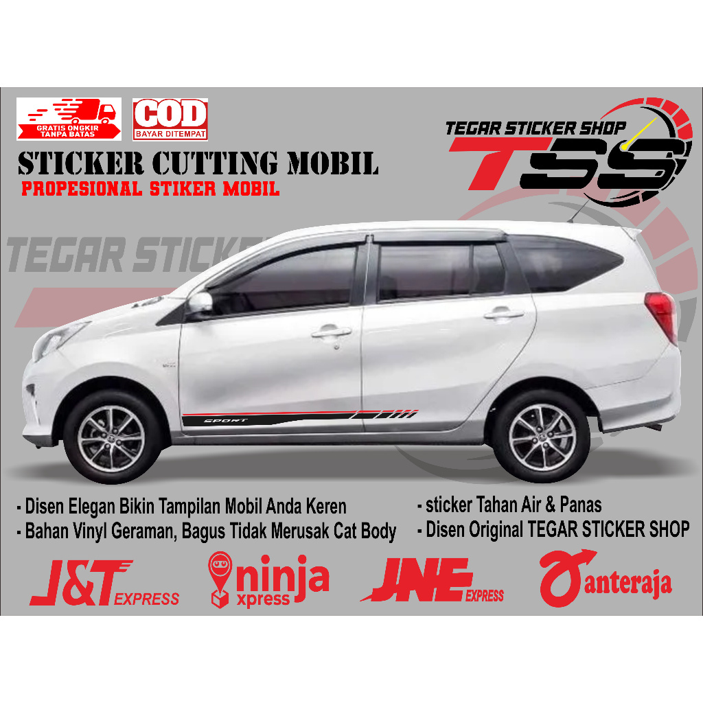 sticker mobil calya sticker mobil toyota calya sticker mobil calya keren motif variasi body mobil