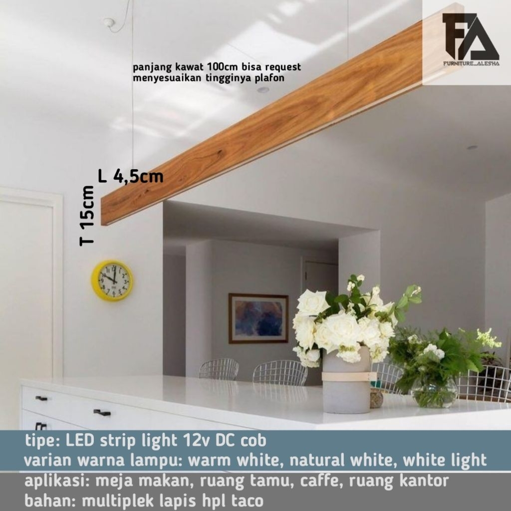 LAMPU GANTUNG MINIMALIS || LAMPU GANTUNG KANTOR/TEMPAT MAKAN || LAMPU GANTUNG AESTHETIC