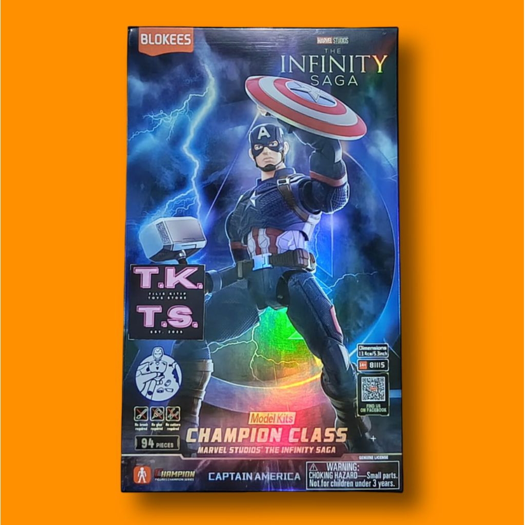 Blokees Captain America Champion Class Baru