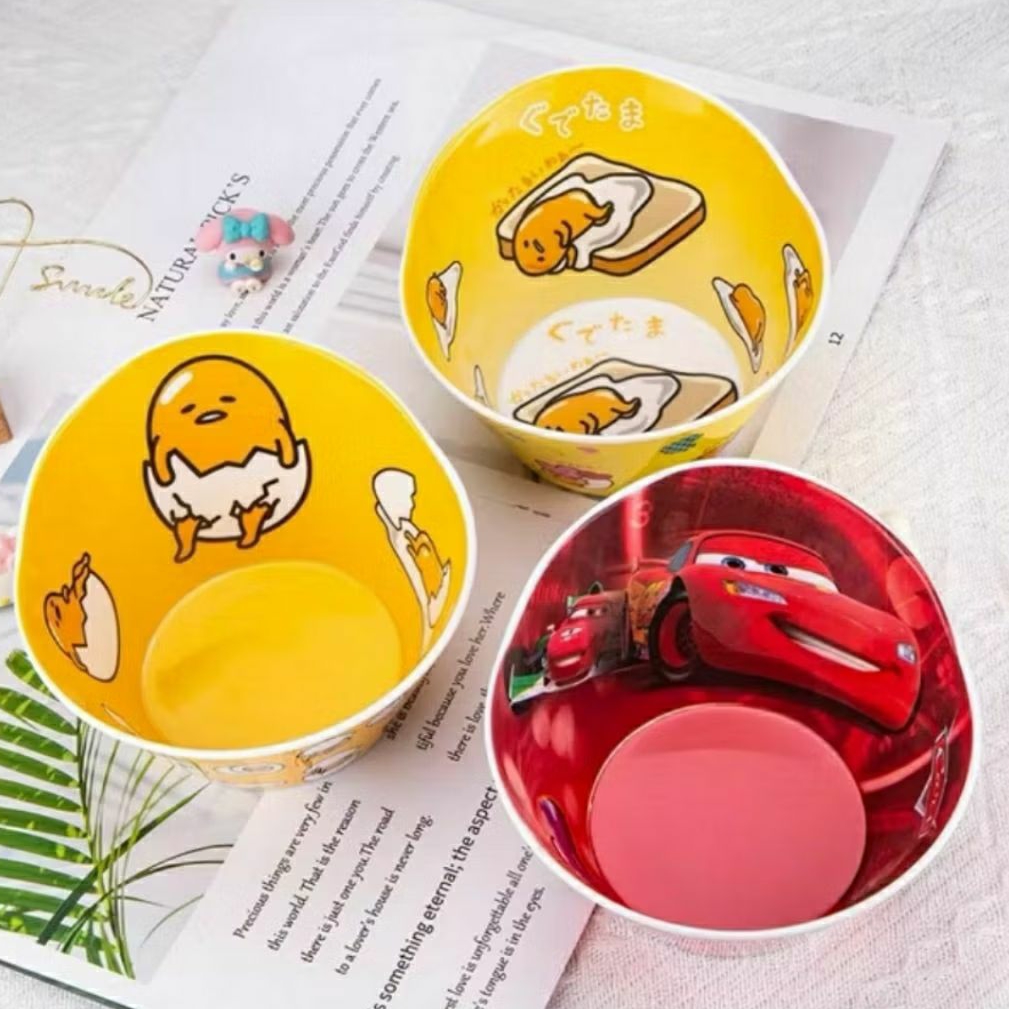 mangkok melamin karakter mangkuk bowl lucu melamine hellokitty doraemon keropi minion mickey melody