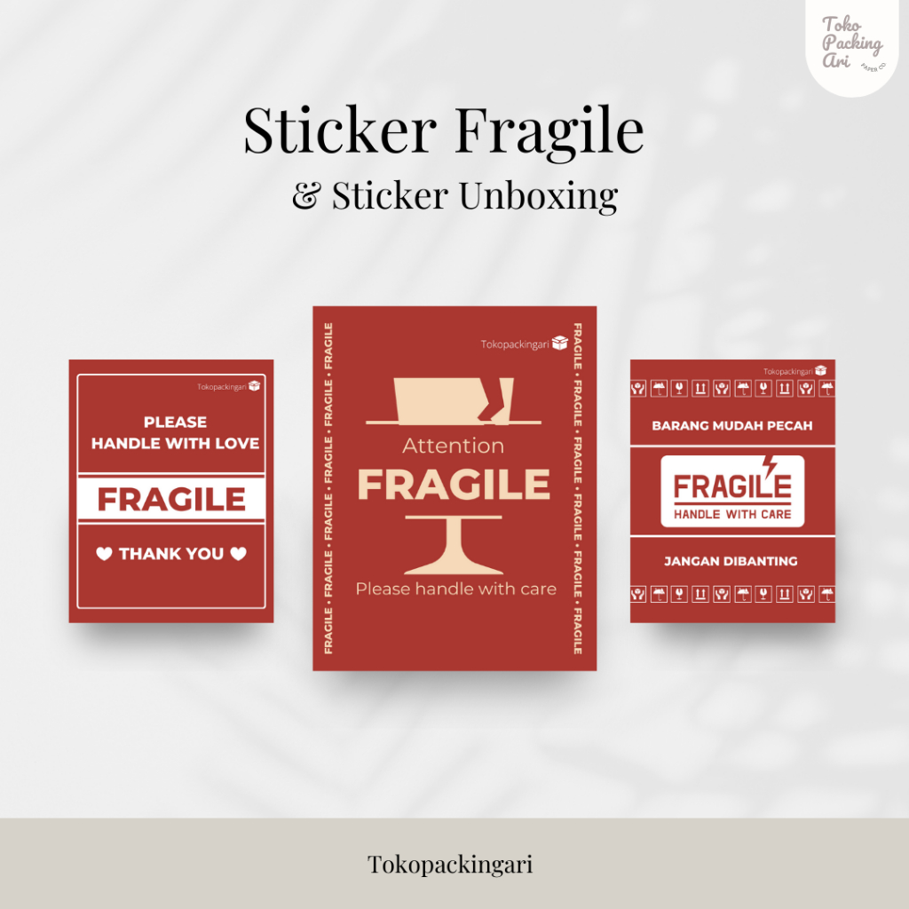 

Sticker Fragile | Sticker Unboxing | Stiker Fragile Murah | Sticker Unboxing Murah | Sticker Lucu | Sticker Packing