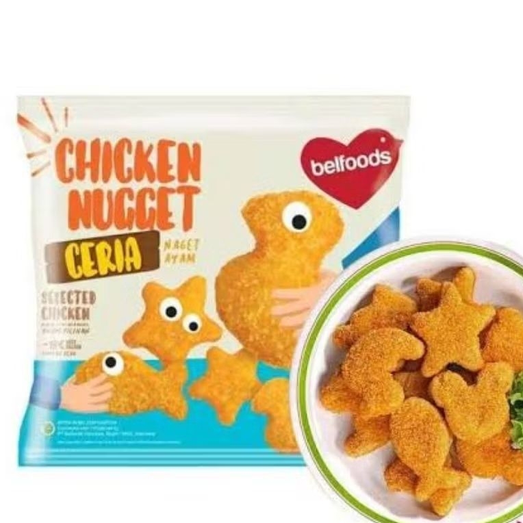 

Belfoods Chicken Nugget Ceria 170gr