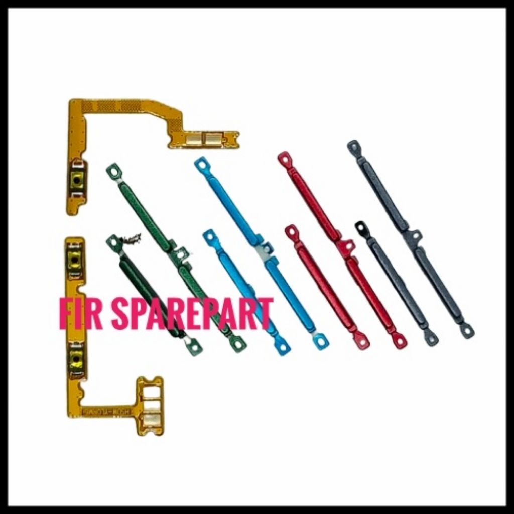 Tombol Flexible On Off Volume Realme C3 5i - Fullset Tombol Power Volume Realme C3/5i