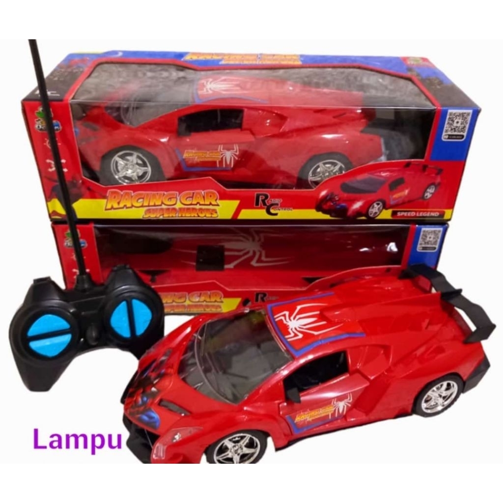 (RC) MAINAN RC MOBIL REMOT KARAKTER SUPER HIRO SPIDERMAN IRONMAN KAPTEN AMERIKA