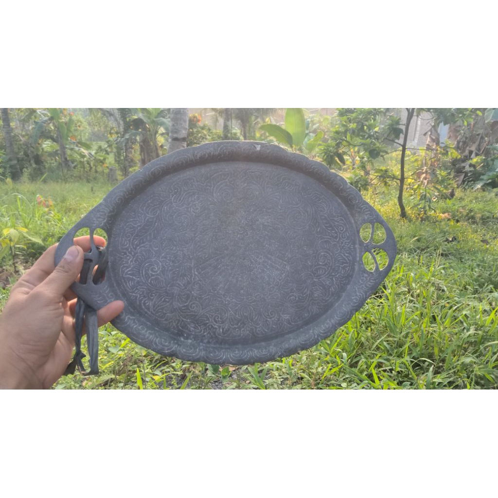 barang antik nampan jadul nampan perak bakar antik nampan perak jadul