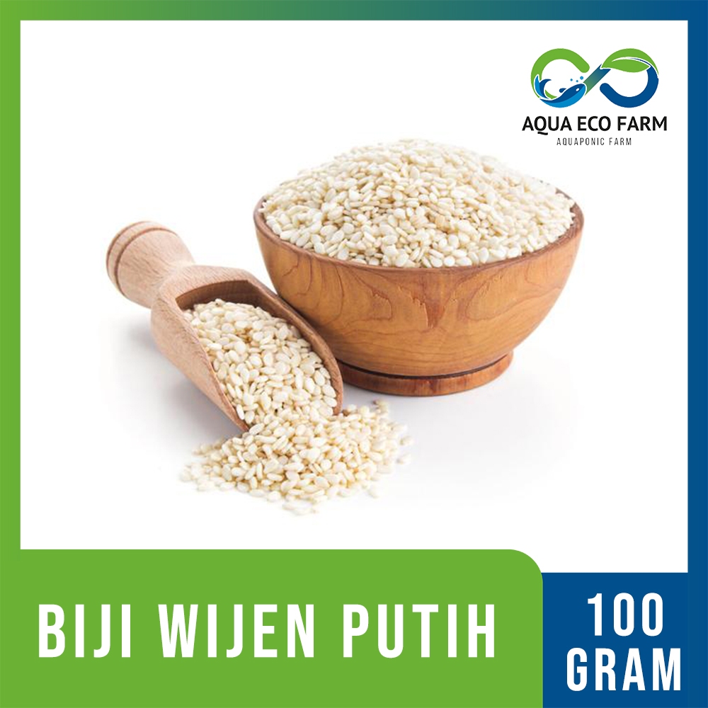 

[AquaEcoFarm] Biji Wijen Putih 100gr – Bahan Masakan & Taburan Aroma Gurih | Bandung