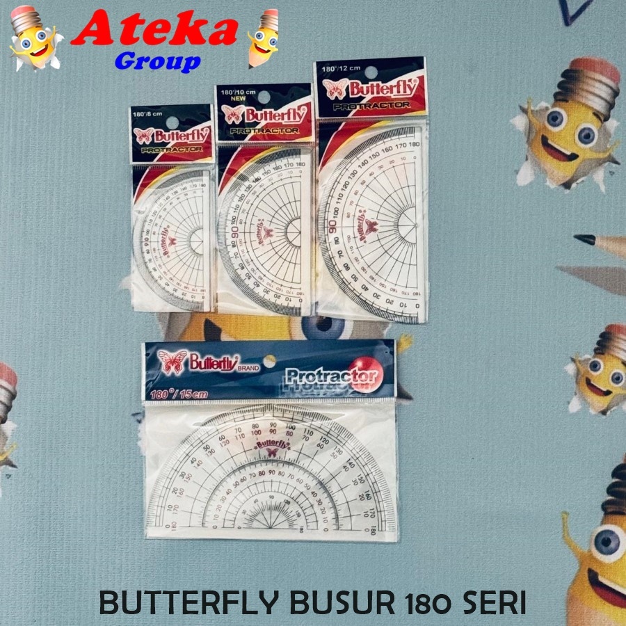 

[1 PCS] BUTTERFLY BUSUR DERAJAT 180/8CM 180/10CM 180/12CM 180/15CM