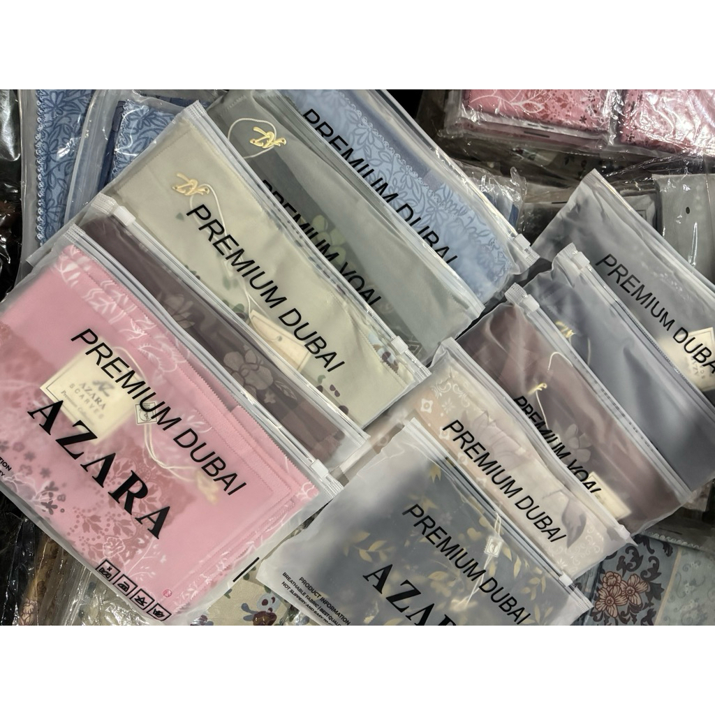 (isi 10 pack) AZARA oskara pouch motif terbaru 2025/segiempat oskara motif laser cut